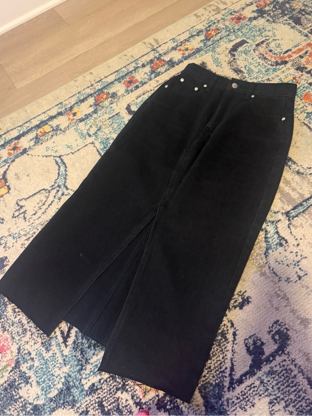Miou Muse Midi Skirt with Front Slit